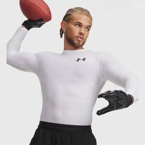Under Armour White Long Sleeve Performance Top